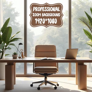 Zoom Background, Virtual Zoom Office Background، Home Office Zoom Backdrop, Digital Modern Background PNG