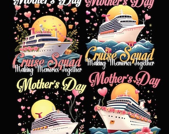 Muttertag Cruise Squad 2026 Png, Erinnerungen gemeinsam machen Mutter Png, Mom Cruise 2026 Bundle, Muttertag Clipart, Mom Mommy Geschenke png
