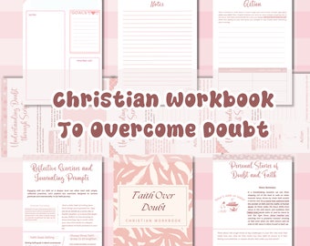 Christian Doubt Workbook, Faith Over Fear Digital Workbook, Anxiety Workbook, Healing Workbook, Study Bible Tool, Digital Journal