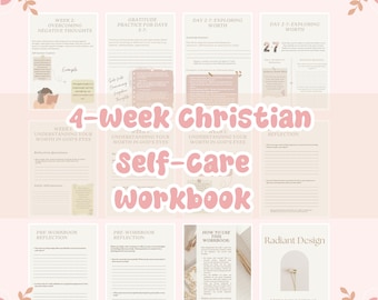 Christian Self-Love Workbook, Self-Love Book, Spiritual Growth Journal, Healing Workbook, Printable Guide