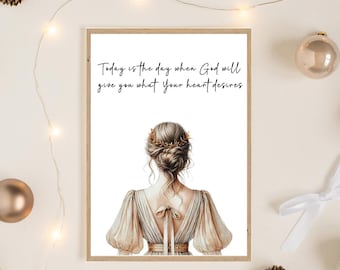 Watercolor Digital Wall Art, Christian Gift, Scripture Quote, Printable Art, Bible Verse, Teenager Room Bible Verse, Faith Gift, Church Gift
