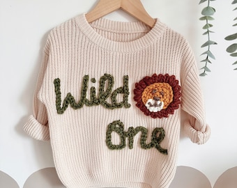 Personalised Hand Embroidered Birthday Theme Jumper