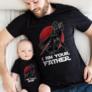 I Am Your Father Shirt, I Am Your Son Shirt Set, Matching Dad and Baby Tees,Cute New Dad Gift,Matching Family T-Shirts,Dad and Son Gift Idea