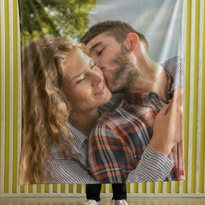 Customizable Photo Blanket, One Photo Gifts for him or her, Family & Friends Custom Gifts, Special Memory Keepsake, Christmas Gift