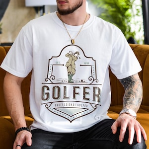 Vintage Golf T-Shirt for Men, Retro Golfer Graphic Tee, Classic Golf Player Design, Gift for Golf Lovers, Unisex Sports Shirt, Golf Apparel