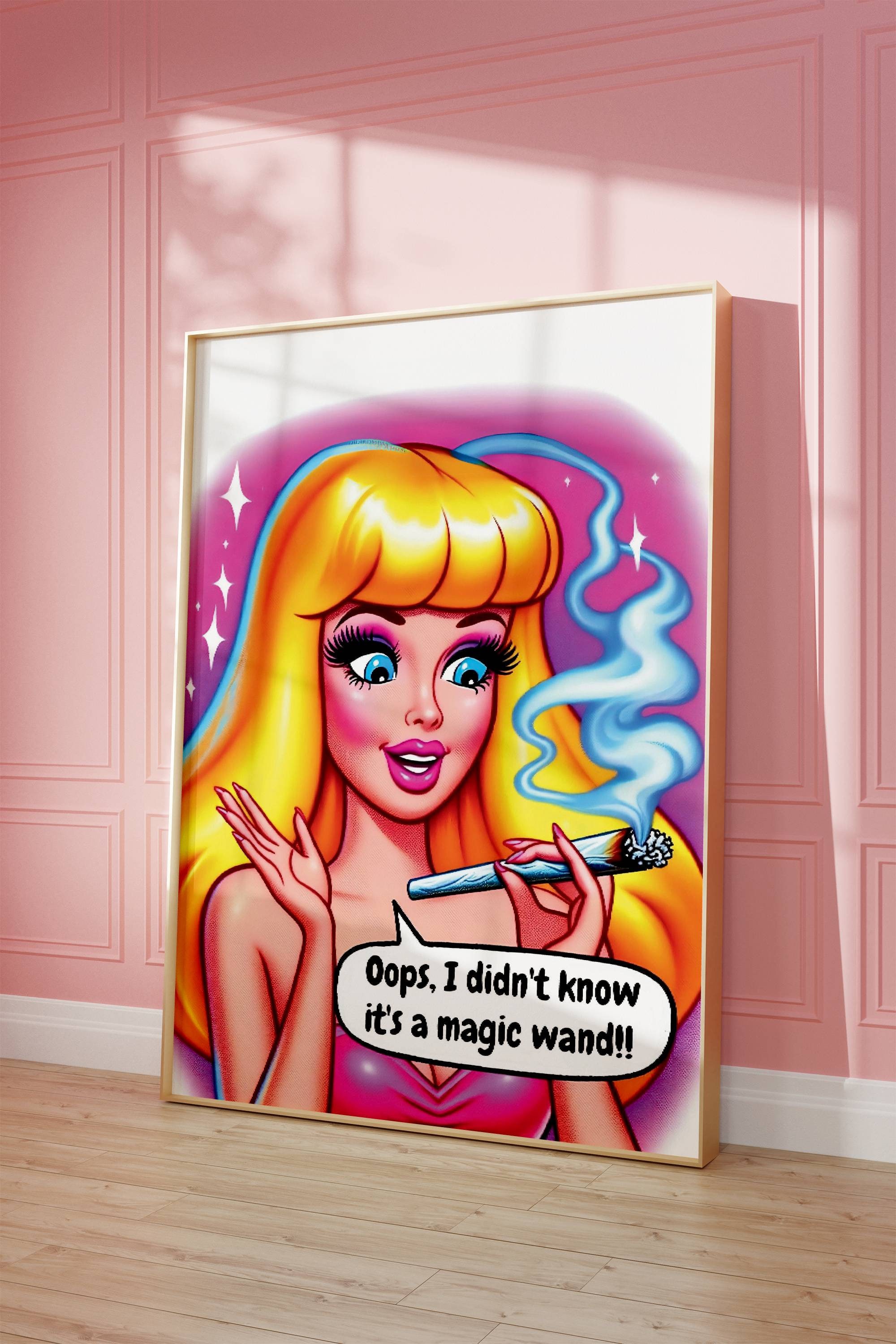 barbie smoking cigarette poster Barbie Smoking Print