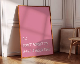 Rosa Zitat Print: Inspirierendes Mädchenzimmer Dekor (Digitaler Download)