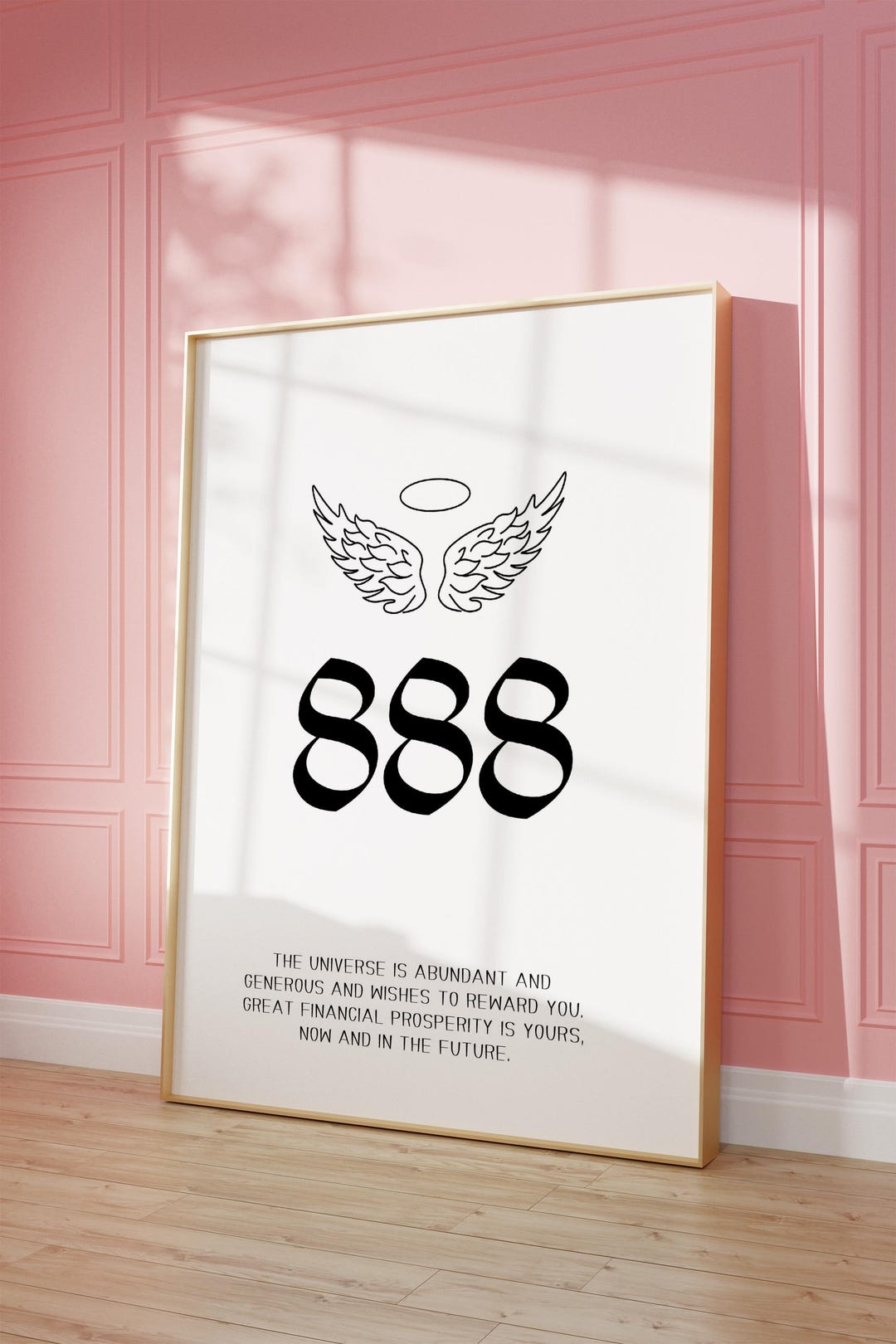 Angel Number 888 Poster | Spiritual Wall Art (digital Download) - Etsy