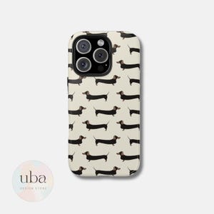Sausage Dog Phone Case, Dachshund Tough iPhone Cover, Cute Wiener Dog Tech Accessory, Protective Pet Lover Gift, iPhone case