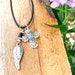 Mexican Talavera Cross, Talavera Cross Necklace, Christian Jewelry, Religious, Hispanic Cross jewelry, Wing Cross Necklace, Angel Wing