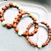 Rosewood Mala Bead Bracelet, Rosewood Beaded Bracelet, Amazonite Rosewood Bracelet, Mala Bracelet, Wood Bead Bracelet, Red Rosewood Bracelet