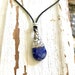 Small Tibetan Silver Drop Pendants, Tibetan Lapis Lazuli Drop Pendant Necklace, Tibetan Lapis Pendant, Tibetan Silver Pendant