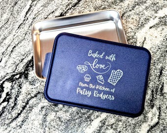 Personalized Cake Pan with Lid, Custom Baking Gift (9x13 inch)