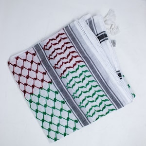 Palestine Flag Hirbawi Kufiya (Kuffiyeh)