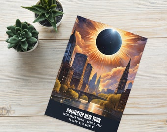 Rochester NY Solar Eclipse Greeting card