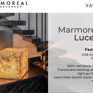 Translucent Stone Veneer Sheet, Backlit Natural Stone Panel, Lucent Marble Veneer, LED Feature Wall Panel, Illuminated Bar Front Cladding
