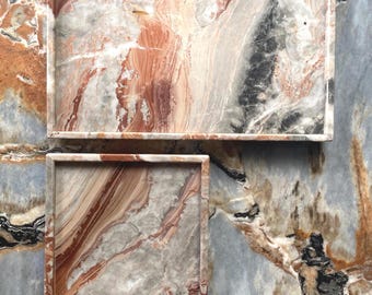 Rosso Orobico Rosa Marmorbricka, Sminkbord i Natursten, Lyxig Sovrumsinredning