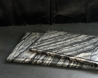 Antique Marble Cheese Board: Black & White Charcuterie board
