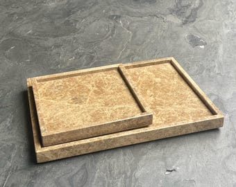 Emperador Light Marble Brick: Skrivbord och sminkbord i beige sten