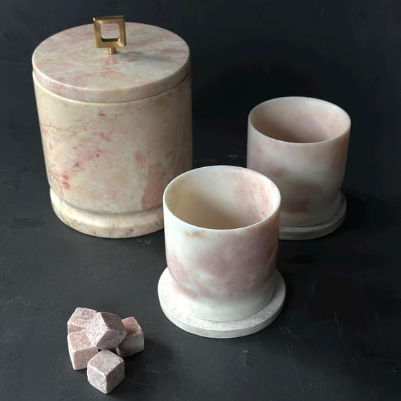 手作り大理石カクテルグラス：天然石ドリンクカップ - Etsy 日本