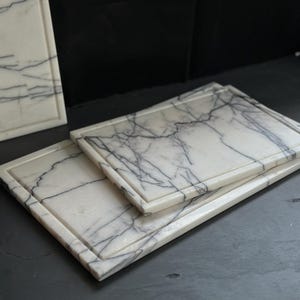 Viola Spider Marble Home Decor Trays, Marble Table Centerpiece, Marble Room Decor, Bathroom Organizer Trays, Natural Stone Trays