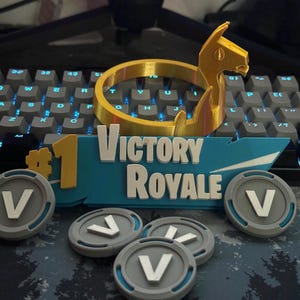 Victory Royale - Sign / A Really Good Gift For Gamers! | Used for Cake toppers, Fridge magnet, and More!