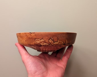 Handmade Wooden Bowl - Spalted Birch
