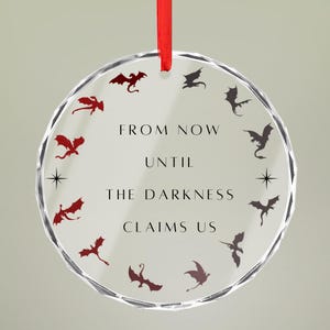 Car Ornament, Throne of Glass Wyvern Crystal Car Ornament, Manon Blackbeak, The 13 Fantasy Decor, Fandom Gift