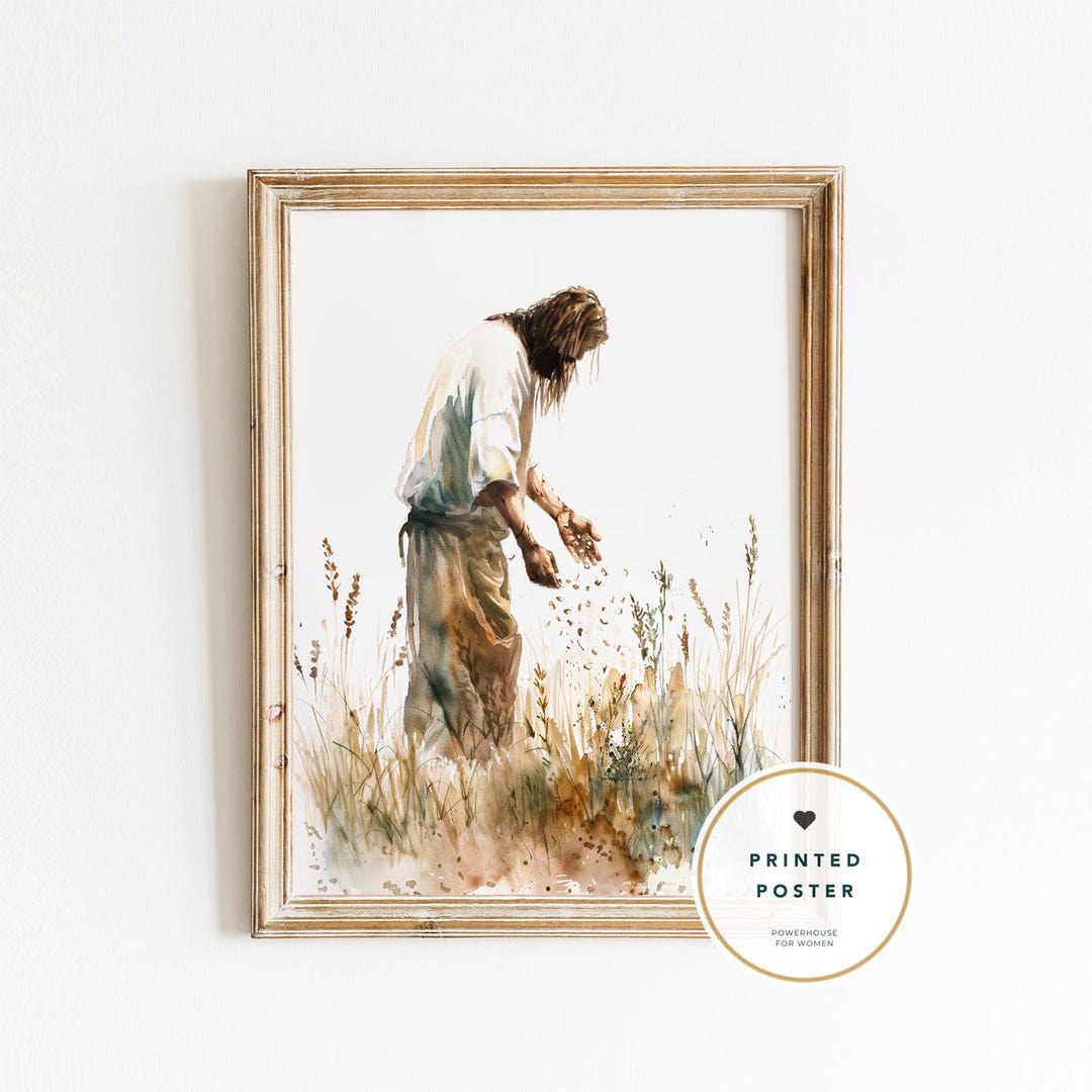 Museum ART PRINT | Parable of the Sower - Bible Story Matthew 13, Bible ...