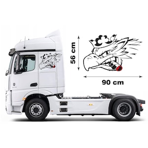 Kit 2 Pz Replica Grafiche Grifoni Adesivi Decalcomanie Riproduzione Compatibile per Motrice Scania Tuning Sticker Decal Pegatina Camion TIR