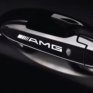 8 Pz Replica Grafica Adesivo Decalcomania Riproduzione Maniglie Compatibile per Mercedes Tuning Sticker Decal Pegatina Estetica Sportiva 01