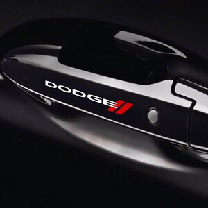 8 Pz Replica Grafica Adesivo Decalcomania Riproduzione Maniglie Compatibile per Dodge Tuning Sticker Decal Pegatina Auto Estetica Sportiva 1