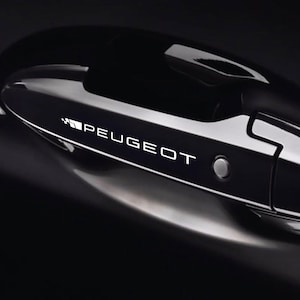 8 Pz Replica Grafica Adesivo Decalcomania Riproduzione Maniglie Compatibile per Peugeot Tuning Sticker Decal Pegatina Auto Sportiva 01