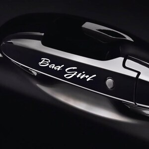 8 Pz Replica Grafica Adesivo Bad Girl Decalcomania Riproduzione Maniglie Compatibile Tuning Sticker Decal Pegatina Auto Estetica Sportiva 01