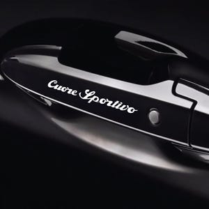 8 Pz Replica Grafica Adesivo Decalcomania Riproduzione Maniglie Compatibile per Alfa Romeo Tuning Sticker Pegatina Estetica Sportiva 02
