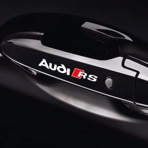 8 Pz Replica Grafica Adesivo Decalcomania Riproduzione Maniglie Compatibile per Audi RS Tuning Sticker Decal Pegatina Estetica Sportiva 06