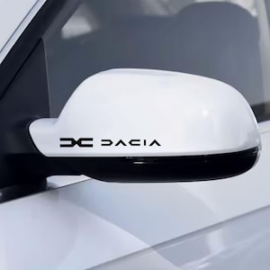 8 Pz Replica Grafica Adesivo Decalcomania Riproduzione Specchietti Compatibile per Dacia Tuning Sticker Decal Pegatina Specchi Sportiva 01