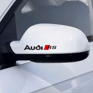 8 Pz Replica Grafica Adesivo Decalcomania Riproduzione Specchietti Compatibile per Audi RS Tuning Sticker Decal Pegatina Specchi Sportiva 06