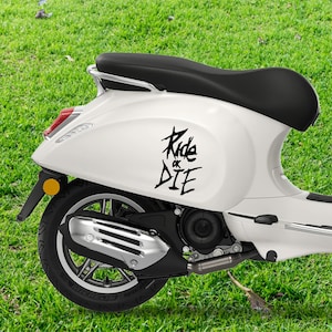 Sticker 17,5 x 25 CM RIDE or DIE voor auto motorfiets scooter camper boot vrachtwagen kap off-road bestelwagen caravan tuning sticker sticker Jeep Vespa