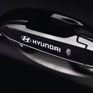 8 Pz Replica Grafica Adesivo Decalcomania Riproduzione Maniglie Compatibile per Hyundai Tuning Sticker Decal Pegatina Estetica Sportiva 01