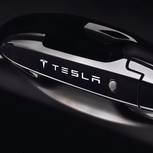 8 Pz Replica Grafica Adesivo Decalcomania Riproduzione Maniglie Compatibile per Tesla Tuning Sticker Decal Pegatina Auto Sportiva 01