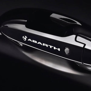 8 Pz Replica Grafica Adesivo Decalcomania Riproduzione Maniglie Compatibile per Abarth Tuning Sticker Decal Pegatina Estetica Sportiva 01