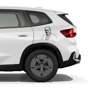 Adesivo 20x20 CM PAPA FRANCESCO Auto Moto Scooter Camper Barca Pope Francis Cofano Off-Road Camion Caravan Tuning Sticker Decal Jeep Vespa