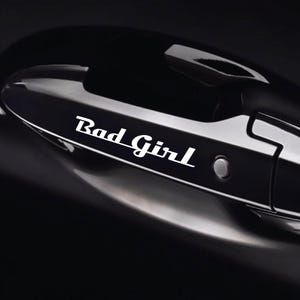 8 Pz Replica Grafica Adesivo Bad Girl Decalcomania Riproduzione Maniglie Compatibile Tuning Sticker Decal Pegatina Auto Estetica Sportiva 02