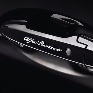 8 Pz Replica Grafica Adesivo Decalcomania Riproduzione Maniglie Compatibile per Alfa Romeo Tuning Sticker Decal Pegatina Estetica Sportiva
