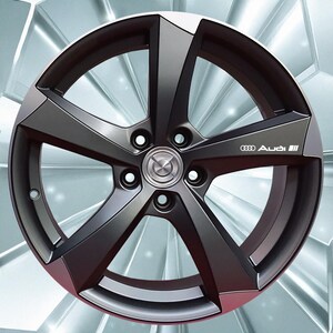 8 Pz Replica Grafica Adesivo Decalcomania Riproduzione Cerchi in Lega Compatibile per Audi Tuning Sticker Decal Pegatina Ruota Sportiva 02