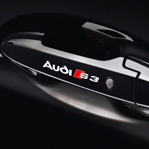 8 Pz Replica Grafica Adesivo Decalcomania Riproduzione Maniglie Compatibile per Audi S3 Tuning Sticker Decal Pegatina Estetica Sportiva 07