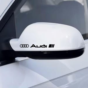 8 Pz Replica Grafica Adesivo Decalcomania Riproduzione Specchietti Compatibile per Audi Tuning Sticker Decal Pegatina Specchi Sportiva 02