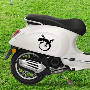 Sticker 21 x 20 CM GECKO 01 voor auto motorfiets scooter camper boot vrachtwagen motorkap off-road bestelwagen caravan tuning sticker sticker jeep vespa
