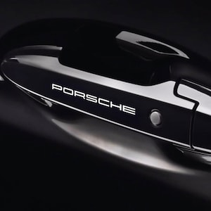 8 Pz Replica Grafica Adesivo Decalcomania Riproduzione Maniglie Compatibile per Porsche Tuning Sticker Decal Pegatina Auto Sportiva 01